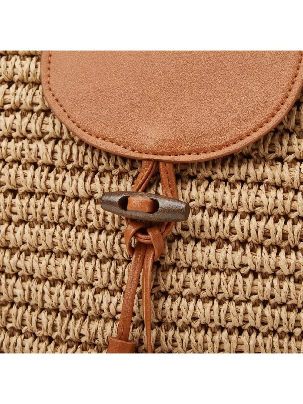 Large Hand-Woven Straw Beach Tote Bag for Women - Stylish Vacation Purse with